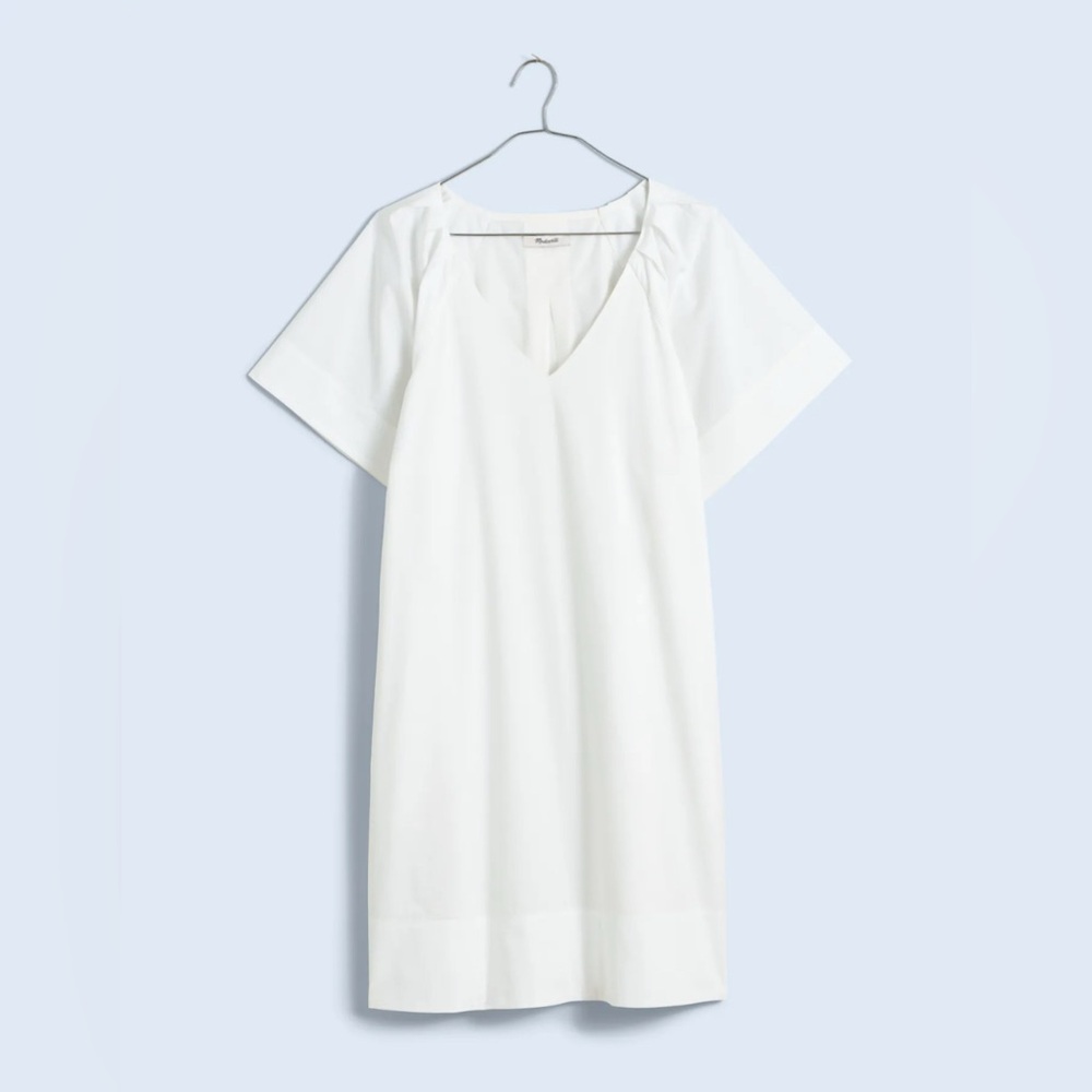 Madewell V-Neck Mini Shirt Dress